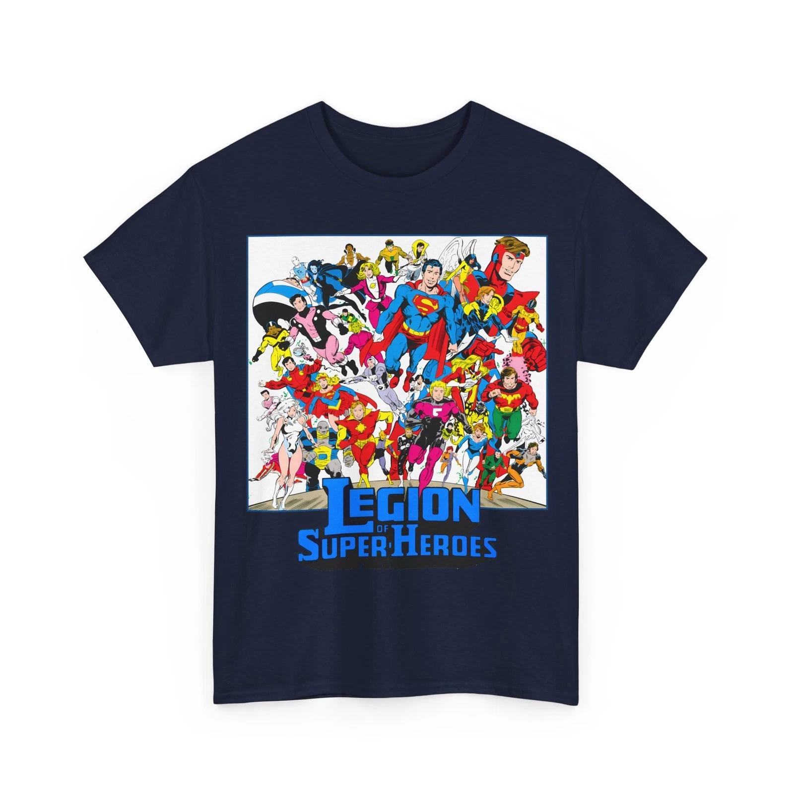Legion of Super-Heroes T-Shirt - Superboy, Saturn Girl - DC Comics Who s Who M