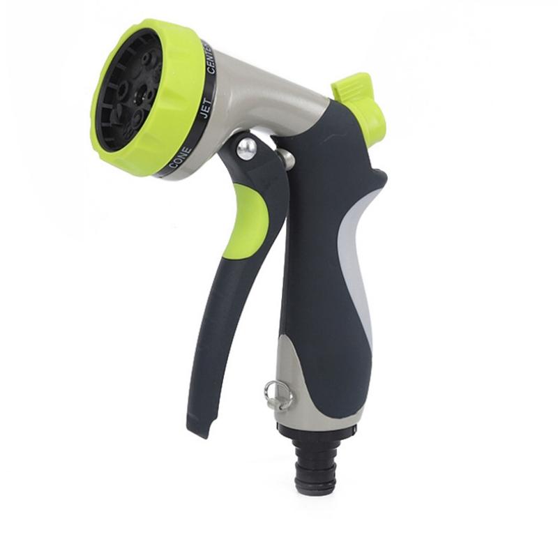 Hot-selling ShunLI SL-8008 High-power Zinc ABS Garden Spray Hose Sprayer Variable Spray Patterns Adjustable Nozzle Water Gun светло-желтого