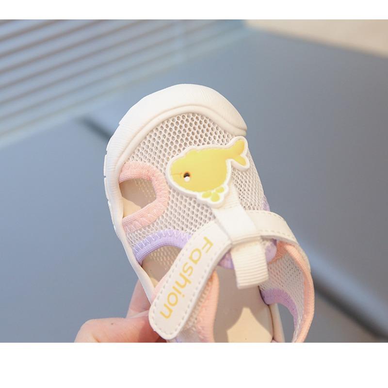 Summer Baby Sandals Soft Sole Non-slip Male Treasure 1-2 Years Old Female Bag Head Baby Shoes Breathable Infant Toddler Sandals