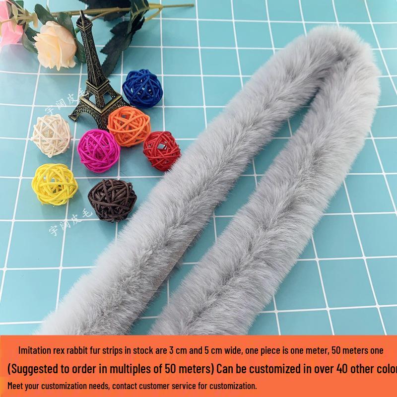 Imitation Rabbit and Mink Fur Strips: Autumn/Winter Cheongsam Accessories, Cuffs, Cape Trim