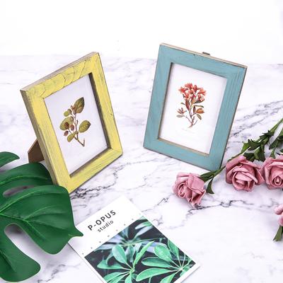 5 Farben Vintage Fotorahmen Holz Hochzeits-Paar Bilderrahmen Geschenk Kreative Heimdeko