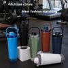 New Double-layer Protein Powder Shaker Cup, 304 Stainless Steel Insulated Sports and Gym Water Cup with Storage Compartment