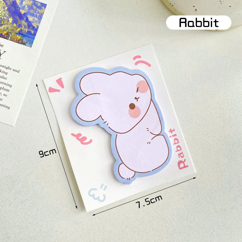 30sheets Small Animals, Cute and Stylish Ins Sticky Notes, High-looking, Memo Notes, Leave A Message N Times Memo Pad