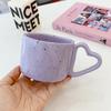 Korean Style Creative Ceramic Coffee Mug with Handle Simple Coffee Mug Couple Home Office Water Cups Coffee Mugs Tea Drinkware