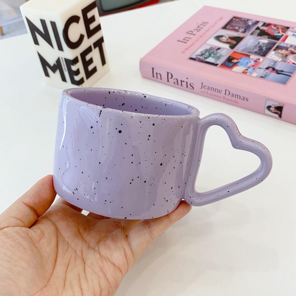 Korean Style Creative Ceramic Coffee Mug with Handle Simple Coffee Mug Couple Home Office Water Cups Coffee Mugs Tea Drinkware