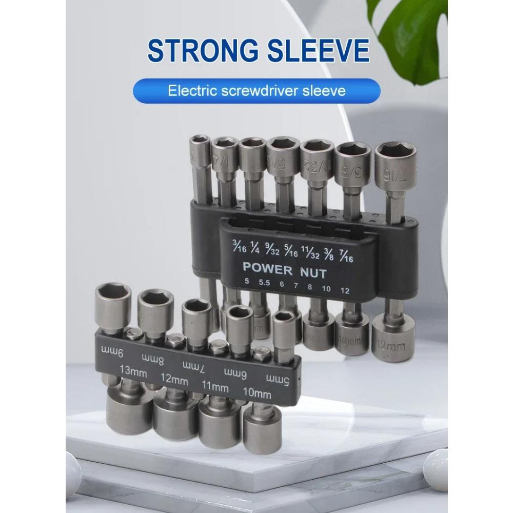 Powerful Socket Inner Hexagonal Wrench ,Hexagonal Handle Screwdriver Socket, Extension Rod Pneumatic Screwdriver Insert Tool Set
