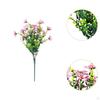 Artificial Violet Flower Bouquet Pick Fake Plant Faux Branch for Backyard