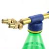 Brass Atomizing Misting Nozzle Push-pull Single/double Head Water Nozzle High Pressure Universal Beverage Bottle Sprayer