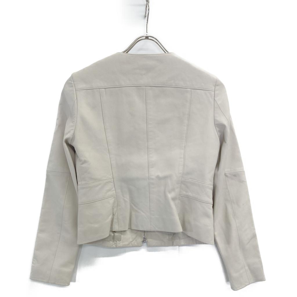 ANAYI 101617-10-040-04-360 Sheepskin Leather Jacket Jacket 36 Light beigeUsed