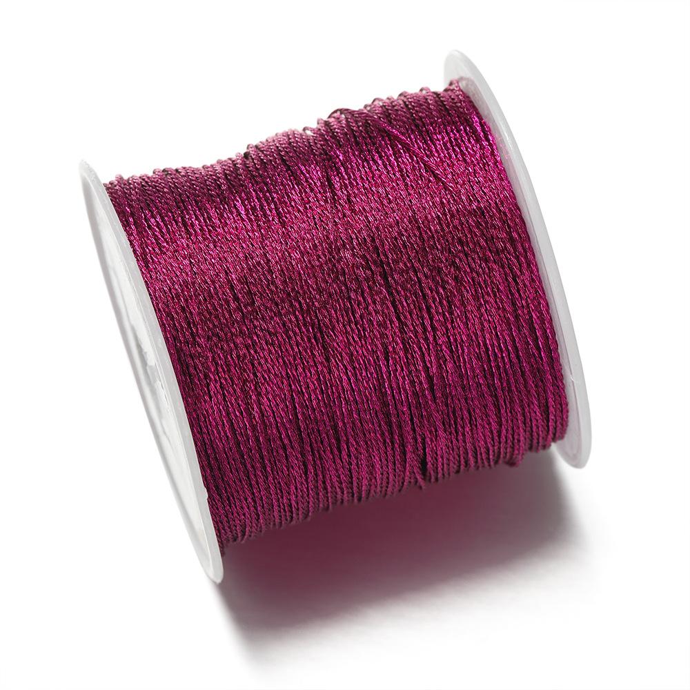 1Pc 0.2-0.8mm Multi-Color Braided Thread Macrame Cord String for DIY Bracelet Necklace Tassels Beading Craft Rope
