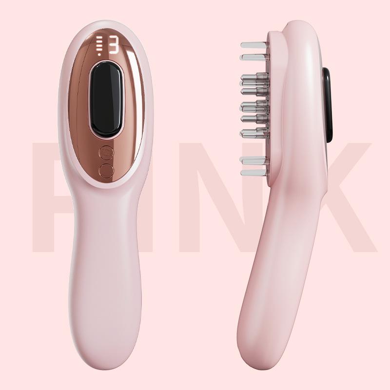 Electric Anti-Hair Loss Massage Comb with Light Therapy for Hair Growth and Vibration