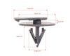 20pcs Rivet Rivet Clip Fastener Mud Flap Bumper Fender Clipall