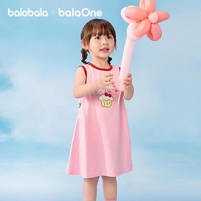Balabala Girl s Bowknot Sleeveless Dress 100