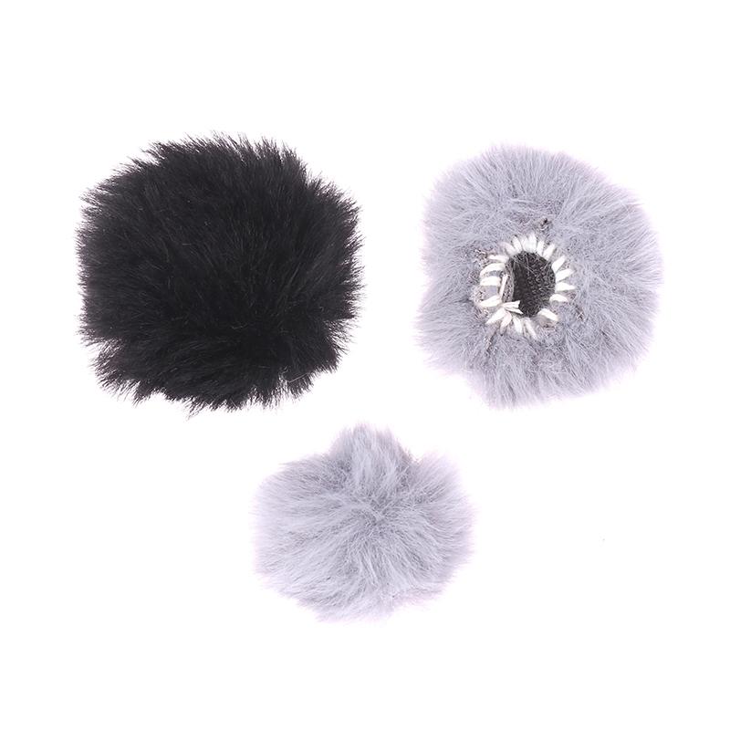 1Pc Universal Furry Microphone Wind Protector Mini Size Furry Windscreen Microphone Windscreen Protective Case Accessories
