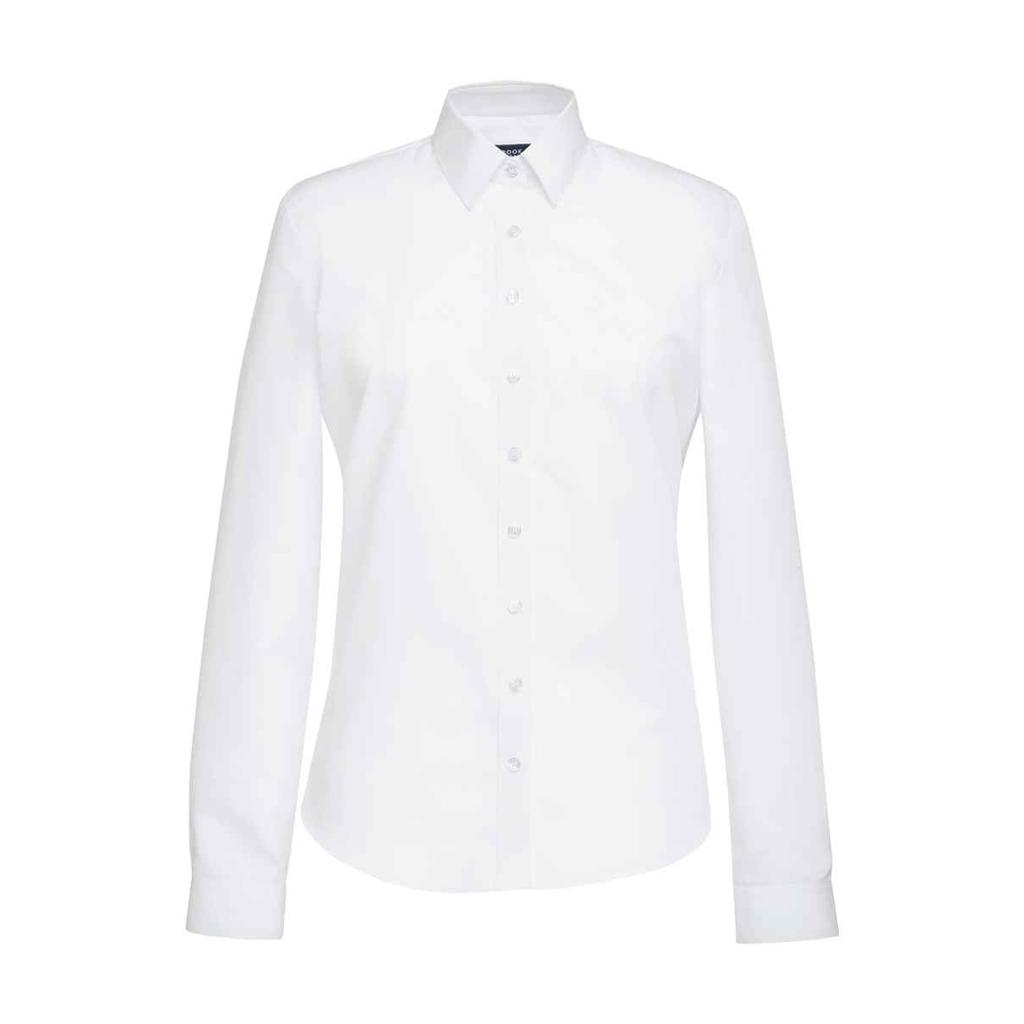 Brook Taverner Selene Poplin Langermet formell skjorte for kvinner/damer