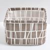 Cotton Linen Foldable Storage Basket With Waterresistant Fabric For Home Office And Closet Organization