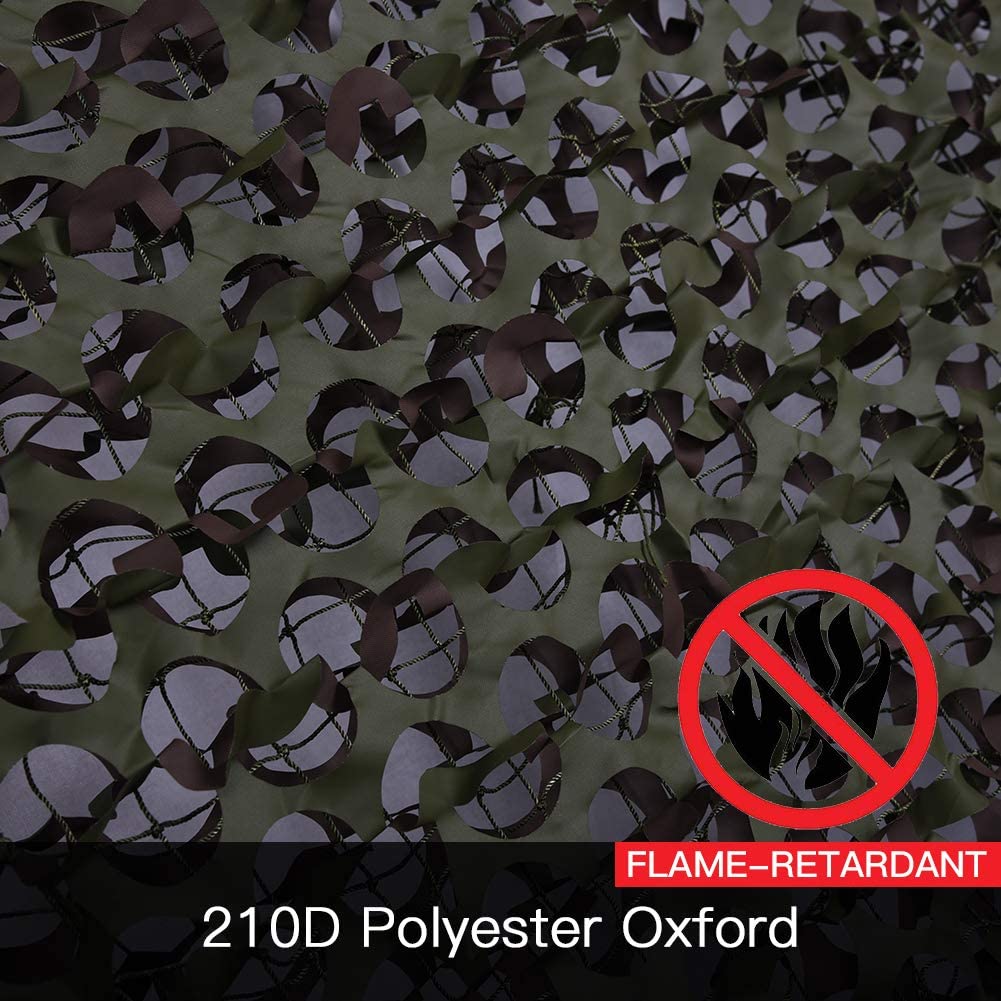 Kylebooker 1.5m Width Fire Retardant Gardening Shade Sails & Nets Camo Blind Material for Deer Hunting, Sunshade, Tree Stand, Party Decorations