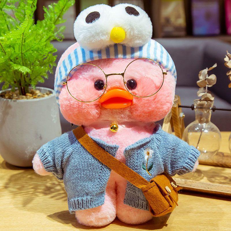 Hyaluronic Acid Influencer Duck Plush Headband - Cute Yellow Doll for Christmas