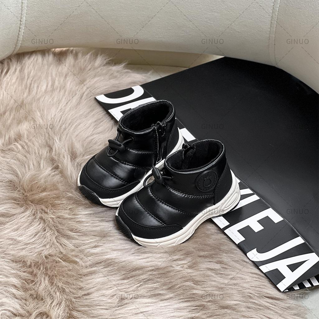 Winter Schneestiefel Plane Mädchen Baumwollschuhe Jungen Fleece-Stiefel