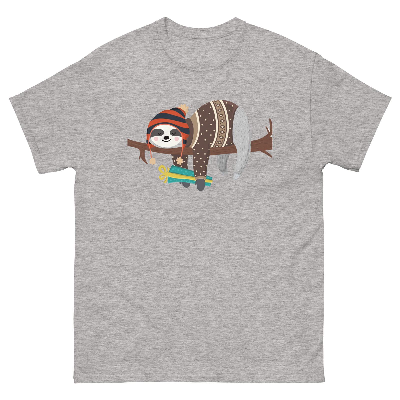 Christmas Sloth Merry Christmas Men s and Women s Sloth T-Shirt Mens Womens Tees Top 2XL