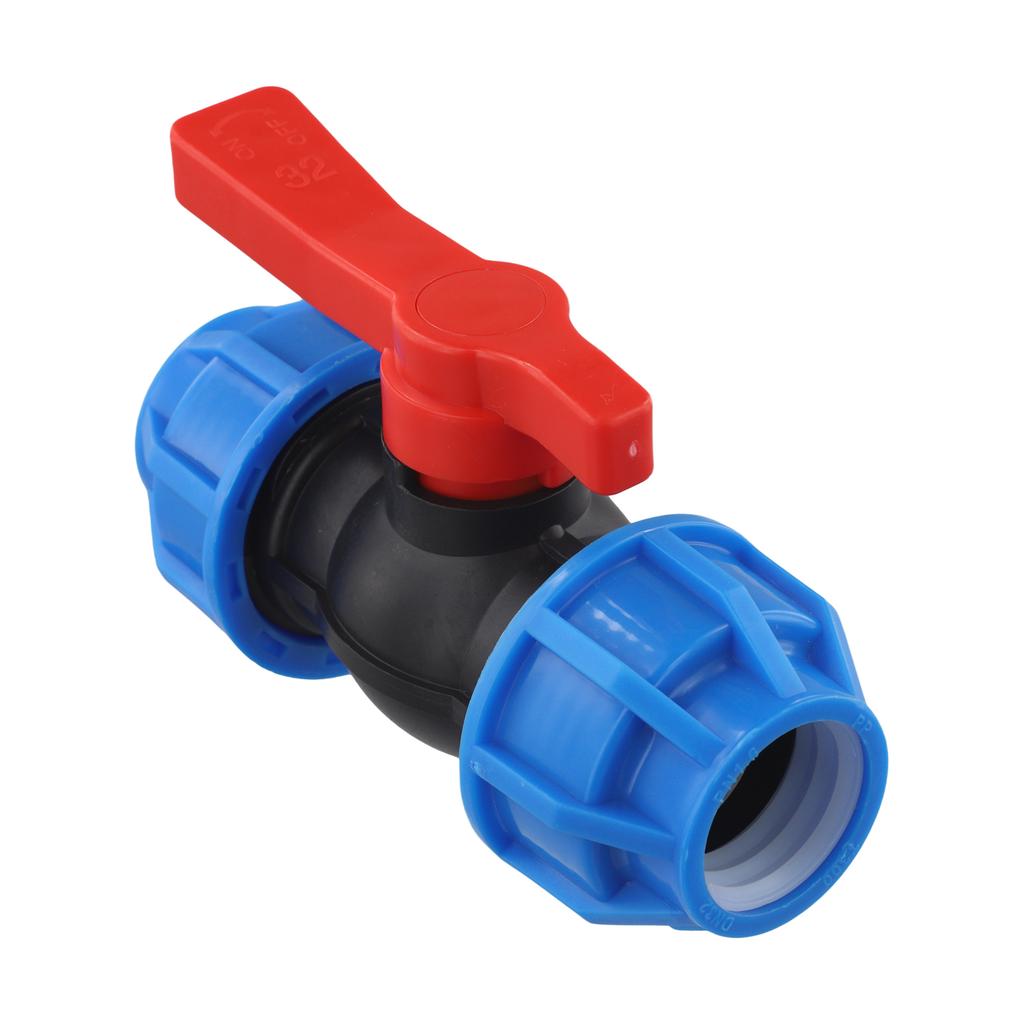 Water Pipe Joint Valve Switch with Quick Connector Leak Resistant Valve for PE Union Pipe Fittings and Plumbing Systems