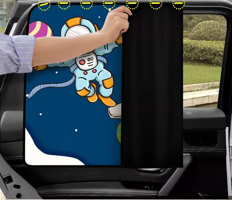 Magnetic Car Sun Shade Curtain for Baby - Side Window Sun Block & Privacy Protection