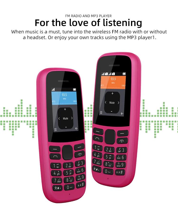 Dual SIM GSM Mobile Phone for Seniors and Students - 2G with Keypad.