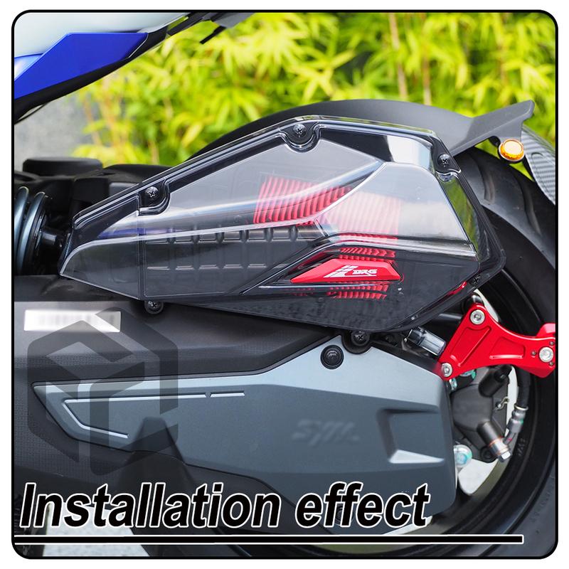Motorcycle air filter cover For SYM Husky150 Adx 125150 NAGA155 150 Mmbcu Drg 125 150 158 160 Transparen Motorcycle Accessories