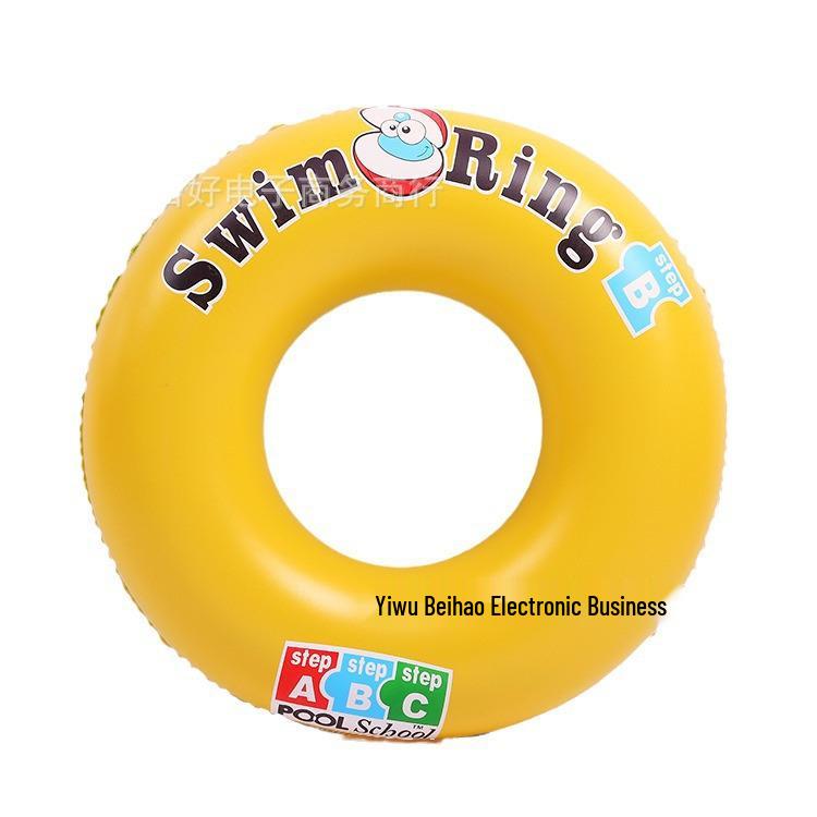Cartoon Anti-Rollover Thickened PVC Underarm Swimming Ring for Kids - Eco-Friendly and Safe Lifebuoy