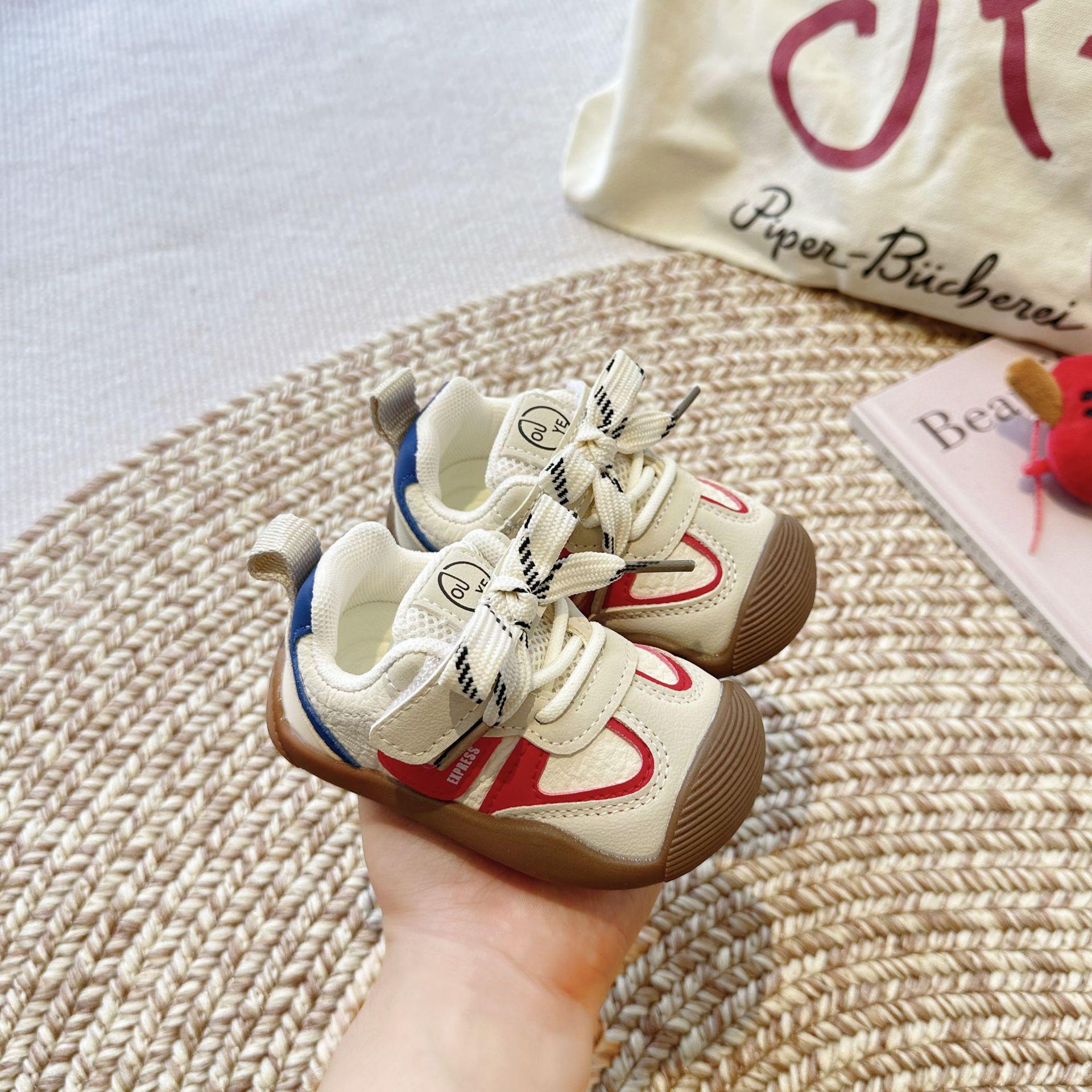 

Spring & Autumn 2025 Breathable Non-slip Baby Walking Sneakers for Boys & Girls Sizes 16-20, set of 5 pairs розовый