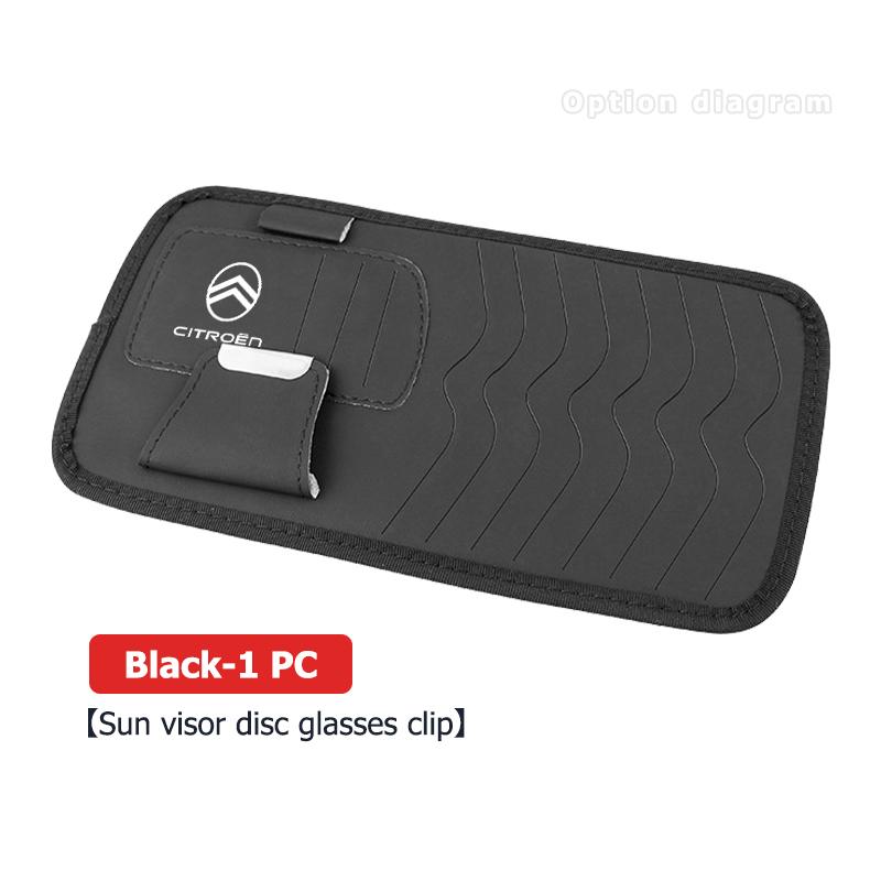Car Sun Visor Organizer Multi-Pocket Card Sunglasses Holder For Citroen C4 C3 C5 C1 C2 C6 C4L DS3 DS4 Berlingo Picasso Jumper