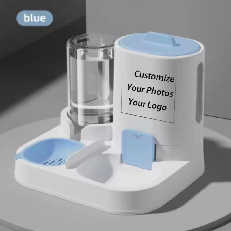 Customizable Two-in-One Pet Feeder Bowl for Cats And Dogs Smooth Food & Water Supply Cat Water Dispenser Dog Bowl Pet Supplies