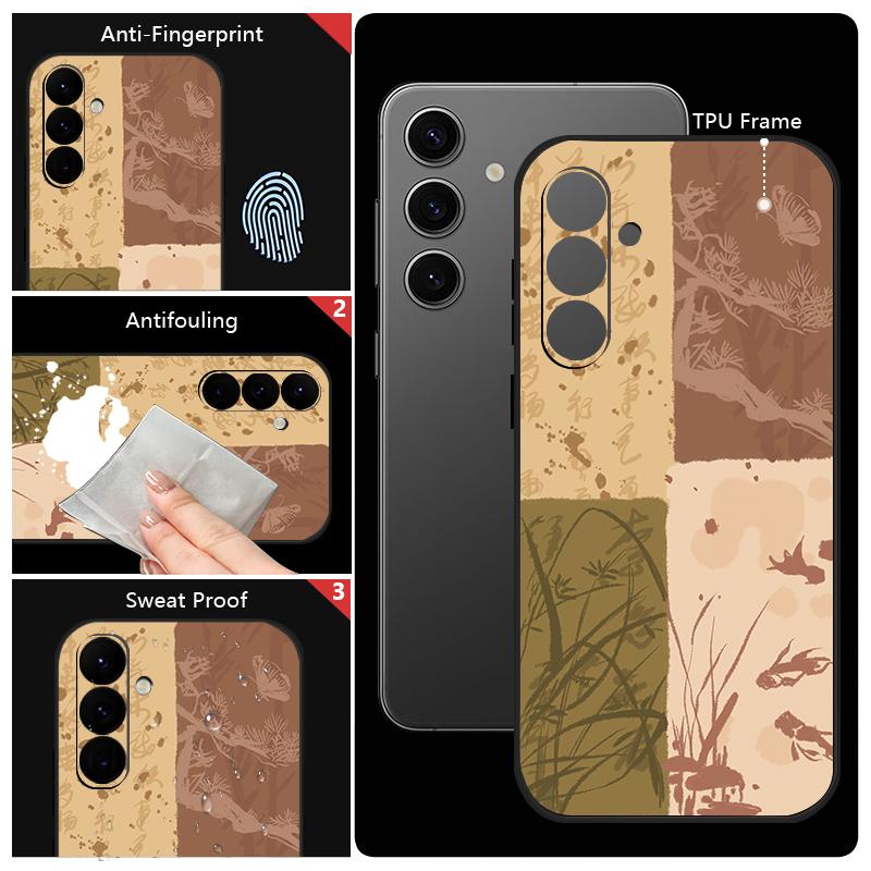 Little Flower Pattern Phone Case For Samsung Galaxy S24 S25 FE S26 S25 S23 S22 Ultra A57 A17 A56 A16 A55 A15 A54 A36 Soft Cover