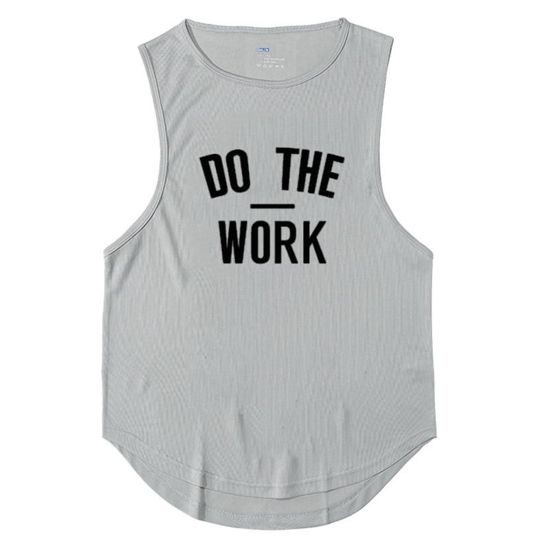 Summer Compression Gym Tank Top Men Dacron Bodybuilding Fitness Sleeveless T Shirt Workout Clothing Mens Sportswear Muscle Vests