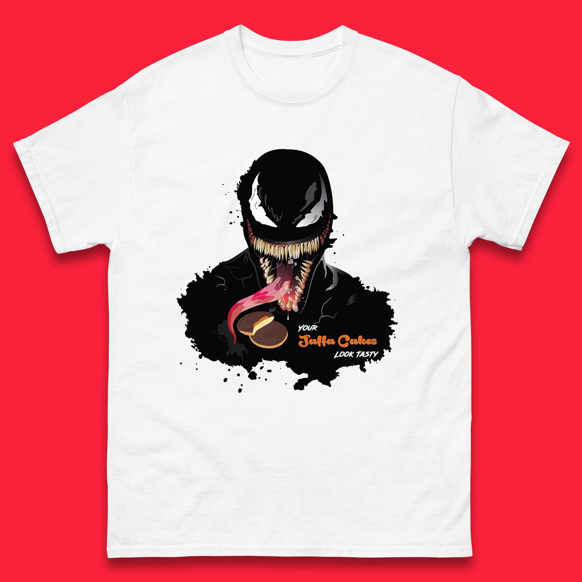 Venom Your Jaffa Cakes Look Tasty Marvel Avengers Venom Face Marvel Comics Movie Character Mens Tee Top M