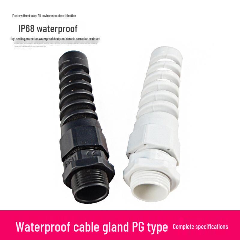 PG7 M12*1.5 Spring-Type Nylon Waterproof Cable Gland Connector