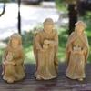 10 pz/set Scena Natività di Cristo Statuina Bambino Famiglia Mangiatoia Statuette Artigianato in Resina Miniature Ornamento Religioso Chiesa