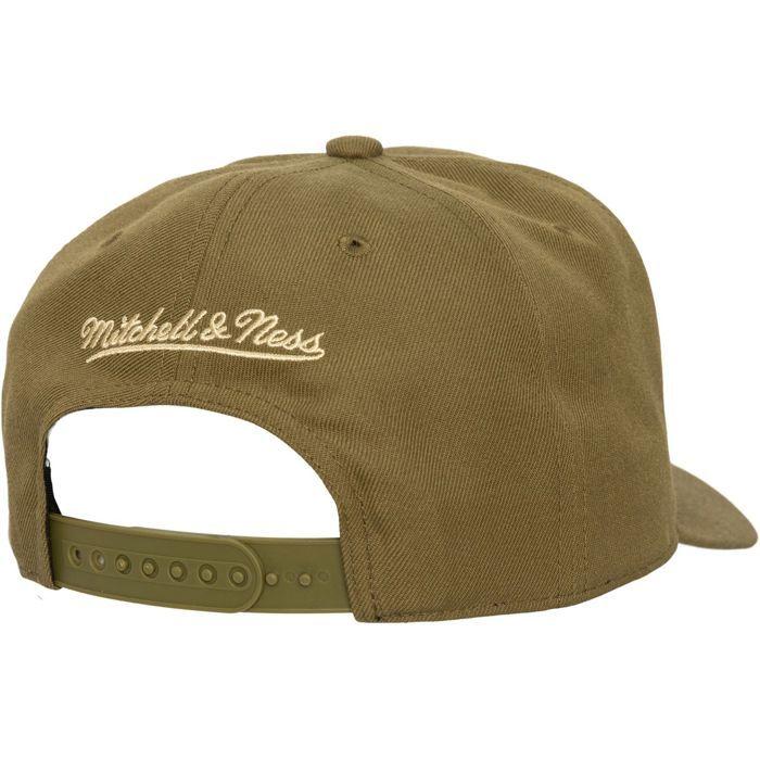 Casquette Snapback PRO CROWN - MITCHELL &amp; NESS - Toronto Raptors - Couleur Olive - Unisexe - Taille Unique