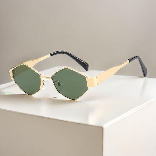 Retro Sunglasses Women Metal Frame Luxury Classic Polygon Sun Glasses For Lady Vintage Shades Small Eyewear Uv400 Protection