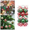 30 Christmas Tree Hanging Ornaments Christmas Tree Christmas Ornaments 2.36 Inch Glitter Red Small Decorative Birds For Outside