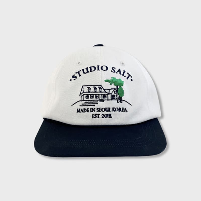

Studio Salt [SALT Label] SALT HOUSE BALL CAP_WHITE/NAVY WHITENAVY