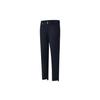 Solid Color Mid Waist Button Straight Casual Pants Women Bottoms Blue A11W325806FNV