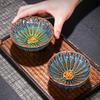 Keramik Gongfu Teetasse Gold Vergoldet Meistertasse Persönliche Jian Zhan Chawan für Teeliebhaber Heimdekoration