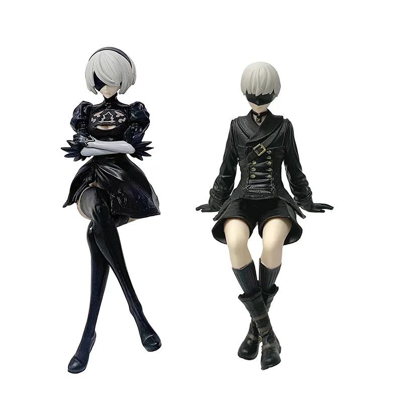 13cm Anime NieR: Automata Yorha 2B Figure Noodle Stopper Action Figure Toy Pvc Model Doll Gifts