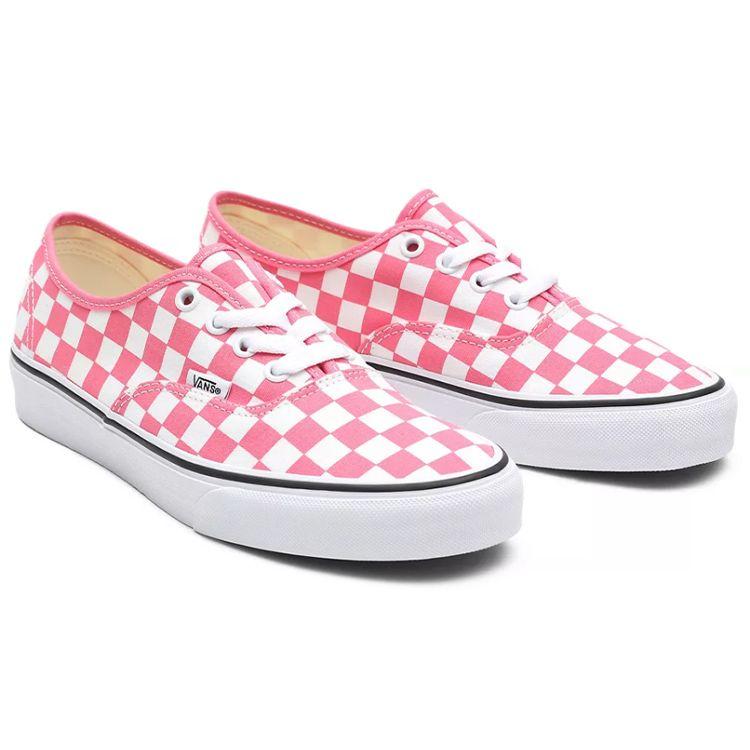 Vans Authentic Checkerboard Low Top Skate Shoes Unisex Sneakers Pink White VN0A348A3YC
