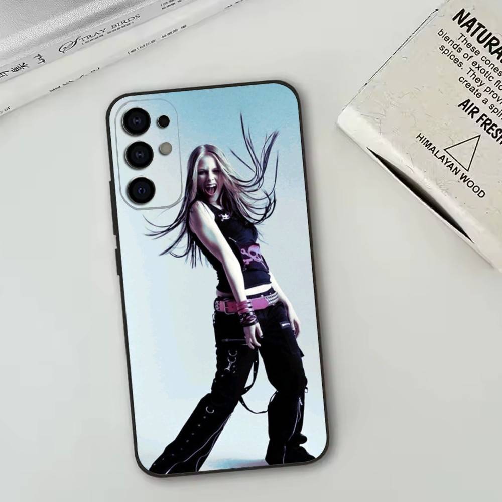 A-A-Avril   Phone Case Black Silicone Soft For Samsung S25,S24,S21,S22,S23,S30,Ultra,S20,Plus,Fe,Lite