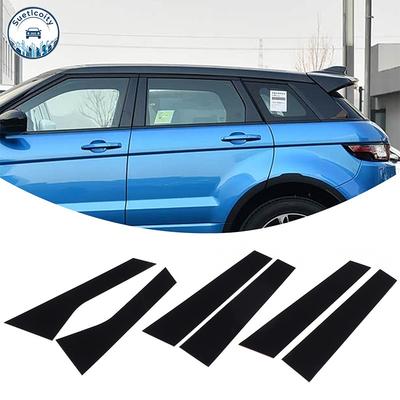 Car Window Center Pillar Decoration For Land Rover Range Rover Evoque 2012-2018 PC Black Exterior Car Accessories