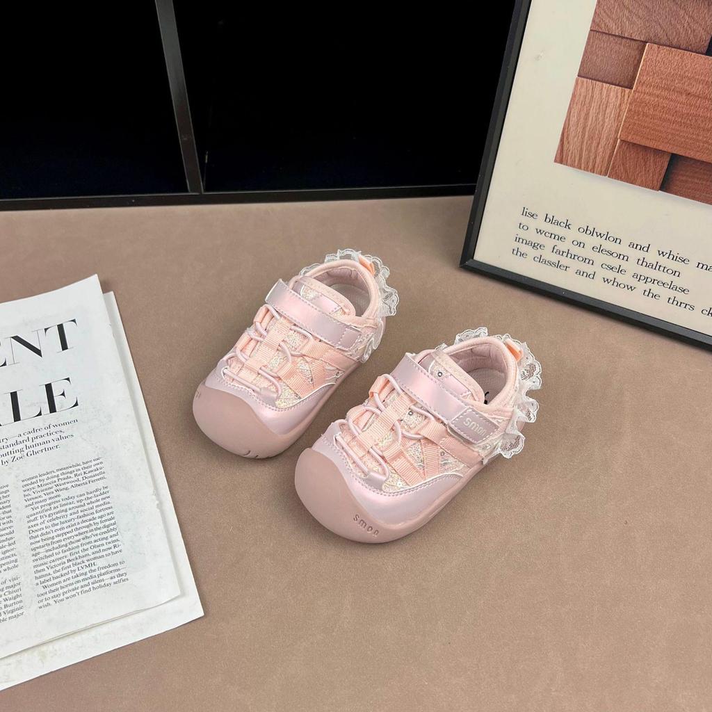 Korean Style Girls' Low-Top Lace-Up Anti-Kick Sneakers - 2026 Spring/Autumn Fashion for Students