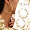 1 Pair Metal Thorn Vine Earring Openwork Stud Hoop Earring  Women's Fashion Accessory