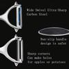 Stainless Steel Vegetable & Fruit Peelers with Anti-Slip Handles and Sharp Blades - Metal Straight Edge Peelers for Precision Peeling